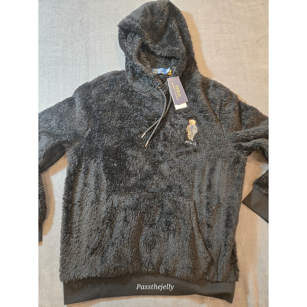 Polo Ralph Lauren Bear Pile Fleece Hoodie Sweatshirt Sweater New W/Tags Men's M